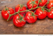 987206656 | 게티이미지코리아 | fresh cherry tomatoes on a cluster Royalty-Free 이미지