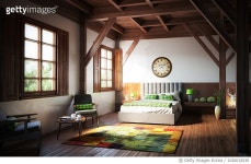 1026019230 | 게티이미지코리아 | Warm and Cozy Bedroom Interior Design Royalty-Free 이미지
