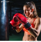 1125901914 | 게티이미지코리아 | Female Boxer Punching Bag In Gym Royalty-Free 이미지