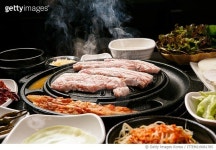ITTEM219061785 | 게티이미지코리아 | 돼지고기,삼겹살,구이,김치 Royalty-Free 이미지