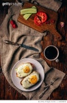 1149498635 | 게티이미지코리아 | Breakfast Toasts With Vegetables Fried Eggs And Coffee Royalty-Free 이미지