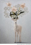 MZFMD19000018 | 게티이미지코리아 | Antic and Deer Oil on canvas 116x 80cm 2019 Rights-Managed 이미지