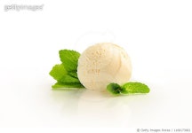 1168173062 | 게티이미지코리아 | Ice Cream Ball, Mint Flavor With Ingredients, Isolated On A White Background Royalty-Free 이미지
