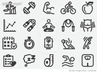 1170651205 | 게티이미지코리아 | Fitness and Healthy Icons Royalty-Free 이미지