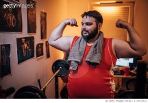1179574532 | 게티이미지코리아 | Overweight man wanting to be fit Royalty-Free 이미지