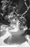 1189146130 | 게티이미지코리아 | Hmong woman taking a steaming pho bowl (vietnamese soup) Royalty-Free 이미지