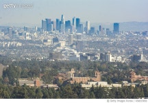 654833850 | 게티이미지코리아 | Century City skyline with downtown LA beyond Royalty-Free 이미지