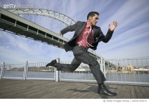 a0034-000111 | 게티이미지코리아 | Businessman Running Royalty-Free 이미지