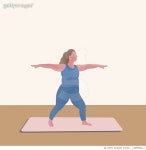 1209586117 | 게티이미지코리아 | A womens yoga illustration Royalty-Free 이미지