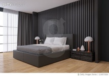1218572924 | 게티이미지코리아 | Modern Bedroom Black Interior Design , Royalty-Free 이미지