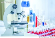1269232803 | 게티이미지코리아 | microscope with lab glassware, science laboratory research and development concept Royalty-Free... 