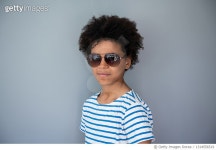 1314556519 | 게티이미지코리아 | Portrait of young boy wearing sunglasses against a plain background Royalty-Free 이미지