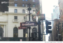 주식회사 브로드웨이식스 | 1322155608 | 게티이미지코리아 | Broadway Sixth Avenue, multiple street signs. New York City, USA Royalty-Free 이미지