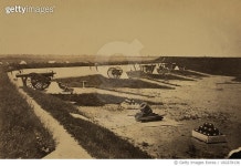 UIG678136 | 게티이미지코리아 | guns and ammunition inside of Fort Carroll, near Giesboro, Washington, D.C. Rights-Managed 이미지