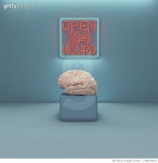 1368276633 | 게티이미지코리아 | 24 hours open neon and a brain Royalty-Free 이미지