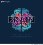 1447372030 | 게티이미지코리아 | Neon logo brain color silhouette on a dark background Royalty-Free 이미지