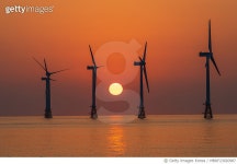 MBRF23020987 | 게티이미지코리아 | 신창풍차해안 일몰, 제주도 제주시 한경면 Royalty-Free 이미지