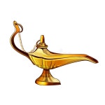 Aladdins magical lamp stock illustration. Illustration of object - 9885021