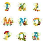 Alphabet Card with Cute Animals J To R Stock Vector - Illustration of font, letter: 142880306 Alphabet Card With Cute Animals J... 
