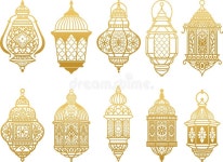 Moroccan lanterns clipart stock photo. Illustration of moroccan - 390833220