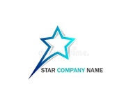 Star Logo Template Vector Illustration - Abstract Five Sided Star Company Logotype Stock Vector - Illustration of astronomy... 