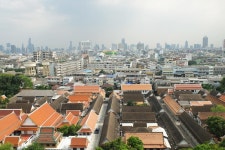 Bangkok Top View From Wat Sraket Stock Image - Image of sraket, buliding: 61004521