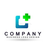 Medical Care Globe Family Health Square Shaped Concept Logo Icon Element Sign on White Background Stock Vector - Illustration of... 
