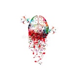 Colorful Human Brain with Music Notes Isolated Vector Illustration Design Stock Vector - Illustration of design, cognitive: 192706269