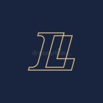 Letter LL or Double L logo stock vector. Illustration of alphabet - 452851887