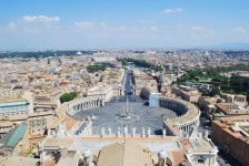 View on St.Peter Square stock photo. Image of colonnade - 17615584