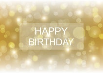Bokeh Happy Birthday Background Stock Vector - Illustration of bright, label: 81030598