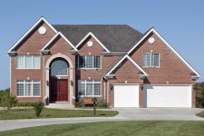 House stock image. Image of single, stone, driveway, luxury - 1381873