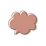 Modern Speech Bubble Frame for Comic Text Isolated White Background Stock Vector - Illustration of background, burst: 246611766