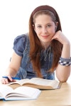 Woman reading book stock image. Image of happiness, beautiful - 889001