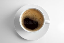 Top View of Cup with Spilled Coffee Around it Stock Image... Spilled Coffee Around It Stock Image - Image of messy, black... 