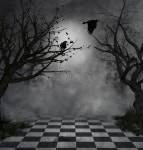 Gothic scenery 14 stock illustration. Illustration of night - 7854172