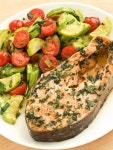 Dinner stock photo. Image of yellow, broccoli, baked - 14405834