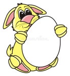 Happy Bunny Holding Easter Egg With Butterfly Stock Vector - Illustration of celebrate, beauty: 180884504