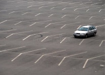 Horizontal Image Of Empty Underground Parking Lot Stock Photo - Image of building, automobile: 166011536