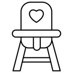Baby Chair Which Can Easily Modify or Edit Stock Vector - Illustration of edit, pack: 259733876
