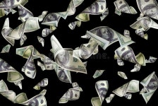Dollars in a hand stock image. Image of american, dollar - 18415309