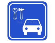 Garage stock illustration. Illustration of shop, signboard - 515033