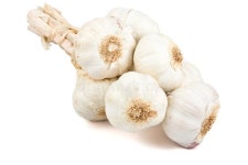 Garlic Over A White Background Picture. Image: 2408712