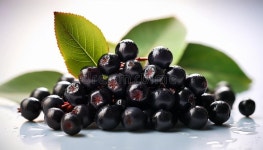 Bowl with Freshly Picked Homegrown Aronia Berries. Aronia, Commonly Known As the Chokeberry, with Leaves Stock Illustration... 
