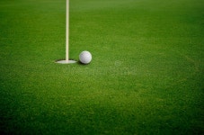 The Golf Hole on Background Stock Image - Image of close, achievement: 118167155