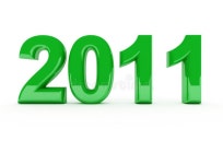 Green 2011 new year stock illustration. Illustration of white - 16091766