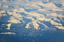 Greenland coast stock photo. Image of aerial, high, winter - 29328342