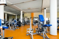 Room with gym equipment stock photo. Image of bodybuilding - 7119306