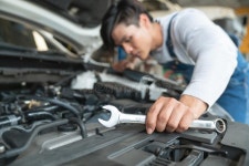 Car Salesman Is Making Deal With Lender. Used Cars Cheaper Than Stock Image - Image of background, automobile: 117457943