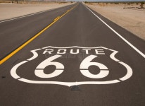 Route 66 stock image. Image of road, scenic, marker, california - 18388747
